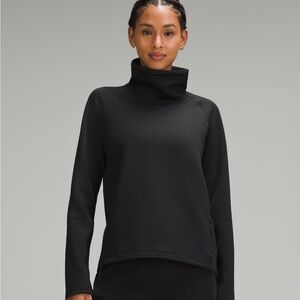 lululemon athletica waffle knit funnel neck sweater